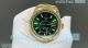Swiss copy yellow gold Rolex Skywalker 2nd time zone green dial watch 42mm (3)_th.jpg